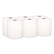 CLEANING AND SANITATION | Kleenex 50606 8 in. x 600 ft. Hard Roll Paper Towels with Premium Absorbency Pockets - White (6 Rolls/Carton)