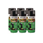 PAINTING | Rust-Oleum High Heat Enamel Spray Paint, Semi-Gloss Black, 12 oz Aerosol Can, 6/Carton