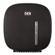 PAPER AND DISPENSERS | GEN 10.69 in. x 4.8 in. x 11.2 in. Single JBT Tissue Dispenser - Black