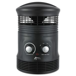  | Alera HEFF360B 750W 8 in. x 8 in. x 12 in. 360-Degree Circular Fan Forced Heater - Black