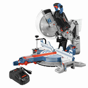 MITER SAWS | Factory Reconditioned Bosch 18V PROFACTOR Brushless Lithium-Ion 12 in. Cordless Miter Saw Kit with (1) 8 Ah Battery