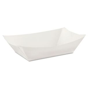 PRODUCTS | Dixie 3 lbs. Kant Leek Polycoated Paper Food Tray - White (500/Carton)