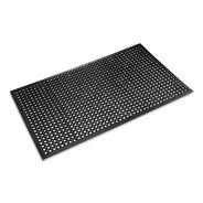 JOBSITE | Crown 36 in. x 60 in. Safewalk-Light Drainage Safety Mat - Black