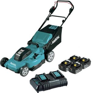 PRODUCTS | Makita 36V (18V X2) LXT Brushed Lithium-Ion 21 in. Cordless Lawn Mower Kit with 4 Batteries (4 Ah)