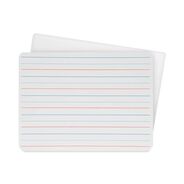 PRODUCTS | Flipside 12 in. x 9 in. 2-Sided Red/Blue Ruled Dry Erase Board - White Surface (24/Pack)