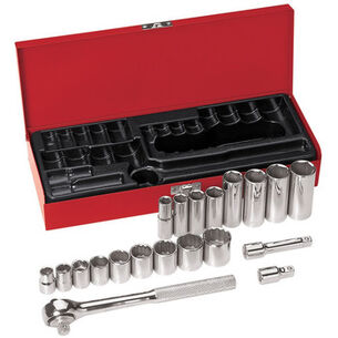 SOCKET SETS | Klein Tools 3/8 in. Drive Socket Wrench Set (20-Piece)