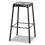 OFFICE CHAIRS | Safco Supports Up to 250 lbs. 29 in. Seat Height Bar-Height Steel Stool, Backless - Black
