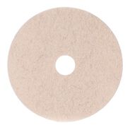 SPONGES AND SCRUBBERS | Boardwalk 21 in. Diameter Natural Hog Hair Burnishing Floor Pads - Tan (5/Carton)