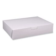 PRODUCTS | SCT 19 in. x 14 in. x 4 in. Paper Standard Bakery Boxes - White (50/Carton)
