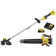 OUTDOOR POWER COMBO KITS | Factory Reconditioned Dewalt 20V MAX XR Brushless Lithium-Ion Cordless String Trimmer and Blower Combo Kit (4 Ah)