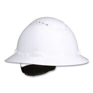 PROTECTIVE HEAD GEAR | 3M H-800 SecureFit H-Series 4-Point Pressure Diffusion Ratchet Suspension Vented Hat with UV Indicator - White