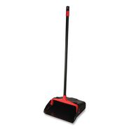 PRODUCTS | Nexstep Commercial Products 96208 30 in. Handle 13 in. x 35 in. Maxi-Plus Plastic Lobby Dust Pan with Rear Wheels - Black (6/Carton)