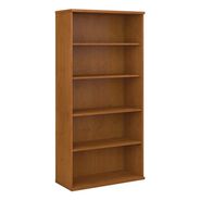 PRODUCTS | Bush 35.63 in. x 15.38 in. x 72.78 in. Series C Collection 5-Shelf Bookcase - Natural Cherry