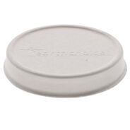 CUPS AND LIDS | Pactiv Corp. LMC81216ECBB 4 in. EarthChoice PFAS-Free Compostable Sugarcane Soup Cup Lid - White (500/Carton)