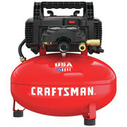 AIR COMPRESSORS | Factory Reconditioned Craftsman 0.8 HP 6 Gallon Oil-Free Pancake Air Compressor