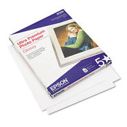 PHOTO PAPER | Epson 8.5 in. x 11 in. 11.8 mil Ultra Premium Gloss Photo Paper - Bright White (50/Pack)