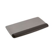 MOUSE PADS AND WRIST SUPPORT | 3M WR420LE 19.6 in. x 10.6 in. Antimicrobial Gel Keyboard Wrist Rest Platform - Black/Gray/Silver