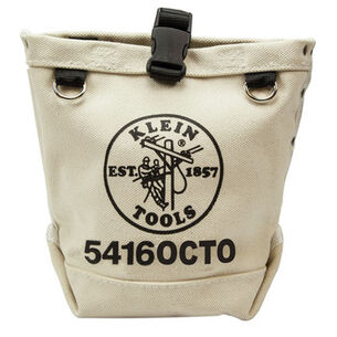 TOOL STORAGE | Klein Tools 5 in. x 5 in. x 9 in. Bull-Pin and Bolt Pouch Canvas Tool Bag