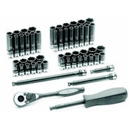 SOCKETS | Grey Pneumatic 53-Piece 1/4 in. Drive 6-Point SAE/Metric Standard and Deep Duo-Socket Set