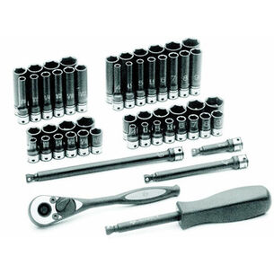 PRODUCTS | Grey Pneumatic 53-Piece 1/4 in. Drive 6-Point SAE/Metric Standard and Deep Duo-Socket Set