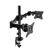 DESK ACCESSORIES AND OFFICE ORGANIZERS | 3M 360 Degree Rotation plus45 Degree/-45 Degree Tilt 90 Degree Pan Dual Monitor Mount For 27 in. Monitors Supports 20 lbs. - Black (1/Carton)