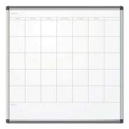 OFFICE PRESENTATION SUPPLIES | U Brands PINIT 35 x 35 Magnetic Dry Erase Undated One Month Calendar - White