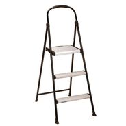 LADDERS AND STOOLS | Cosco 28.75 in. Tall 28.35 in. Spread 250 lbs, 3-Step Stepstool - Black/Silver