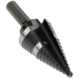 POWER TOOL ACCESSORIES | Klein Tools 7/8 in. - 1/8 in. #11 Double-Fluted Step Drill Bit