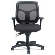 PRODUCTS | Eurotech MFT945SL 18.9 in. to 22.4 in. Seat Height Apollo Multi-Function Mesh Task Chair Supports Up to 250 lbs. - Silver Seat/Back, Black Base