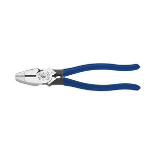 PLIERS | Klein Tools 9 in. Lineman's Bolt-Thread Holding Pliers with Rounded Nose and Knurled Jaw