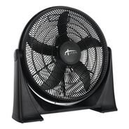 FANS | Alera 120V 0.65 Amp 20 in. Corded 3-Speed Plastic Super-Circulator Tilt Fan - Black