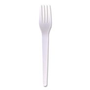 FOOD SERVICE | Eco-Products Plantware Individually Wrapped CPLA Cutlery Fork - White (1000/Carton)