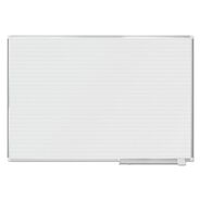 PRODUCTS | MasterVision 72 in. x 48 in. Ruled Magnetic Dry Erase Planning Board - White Lacquered Steel Surface, Silver Aluminum Frame