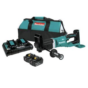 RIGHT ANGLE DRILLS | Makita 36V (18V X2) LXT Brushless Lithium-Ion 7/16 in. Cordless Hex Right Angle Drill Kit with 2 Batteries (5 Ah)