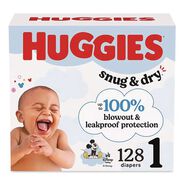 PRODUCTS | Huggies Snug and Dry 8 lbs. to 14 lbs. Diapers - Size 1 (128/Carton)