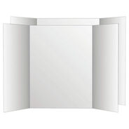 PRODUCTS | Eco Brites 36 x 48 Two Cool Tri-Fold Poster Board - White/White (6/Carton)