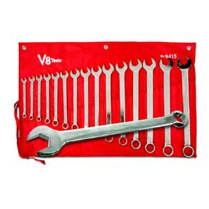  | V8 Tools 15-Piece Long Pattern SAE Combo Wrench Set
