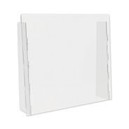 OFFICE AND OFFICE SUPPLIES | Deflecto 27 in. x 6 in. x 23.75 in. Polycarbonate Counter Top Barrier with Full Shield - Clear (2/Carton)