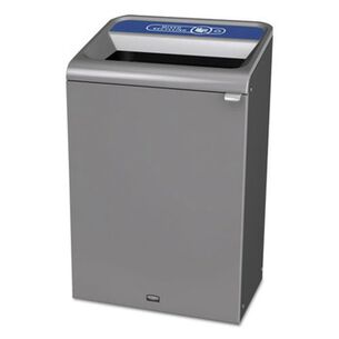 PRODUCTS | Rubbermaid Commercial 33 Gallon Configure 1 Stream Mixed Recycling Waste Receptacle - Gray