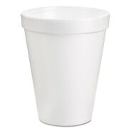 CUPS AND LIDS | Dart 8J8 8 oz. Foam Drink Cups - White (25/Pack)