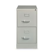OFFICE FURNITURE AND LIGHTING | Alera 15 in. x 26.5 in. x 28.37 in. Letter-Size Two-Drawer Economy Vertical File - Light Gray