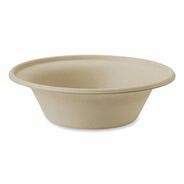 BOWLS AND PLATES | World Centric BO-SC-U11-LFP 6 in. x 6 in. x 1.7 in. 11.5 oz. Paper Fiber Bowls - Natural (1000/Carton)