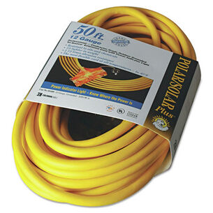  | CCI Polar/Solar Outdoor Extension Cord, 50 ft, Three-Outlets, Yellow