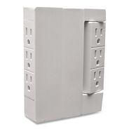 OFFICE AND OFFICE SUPPLIES | GoGreen Power 6-Outlet Swivel Wall Tap - White