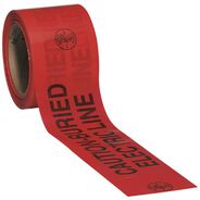 SAFETY EQUIPMENT | Klein Tools 58003 3 in. x 1000 ft. CAUTION-BURIED ELECTRIC LINE Barricade Tape - Red