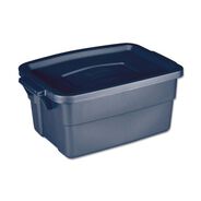 PRODUCTS | Rubbermaid 10.63 in. x 15.69 in. x 7 in. 3 gal. Roughneck Storage Box - Dark Indigo Metallic