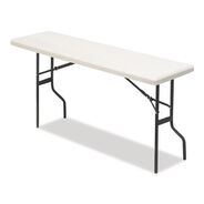 PRODUCTS | Iceberg 60 in. x 18 in. x 29 in. IndestrucTable Classic Rectangular Folding Table - Platinum