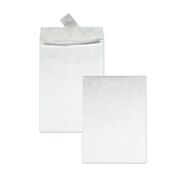 MAILING PACKING AND SHIPPING | Survivor Tyvek 10 x 13 18 lb. Heavyweight Square Flap Open End Expansion Mailers - White (100/Carton)