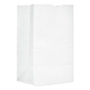 PRODUCTS | Paper Bags & Sacks 81325 8.13 in. x 5.88 in. x 12.5 in. #20 Squat Size Grocery Paper Bags - White (1000/Bundle)