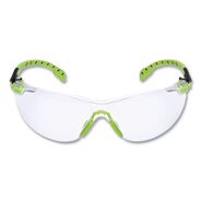 EYE PROTECTION | 3M Solus 1000-Series Safety Glasses - Black/Green Plastic Frame Clear Polycarbonate Lens